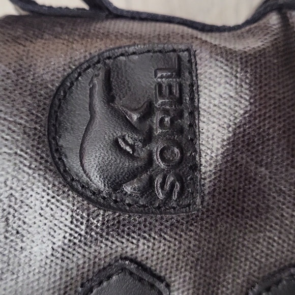 🛍Sorel Tivoli Women 6 Black Metallic Rain Duck Ankle Boot Waterproof‎ Polka Dot - Picture 13 of 13